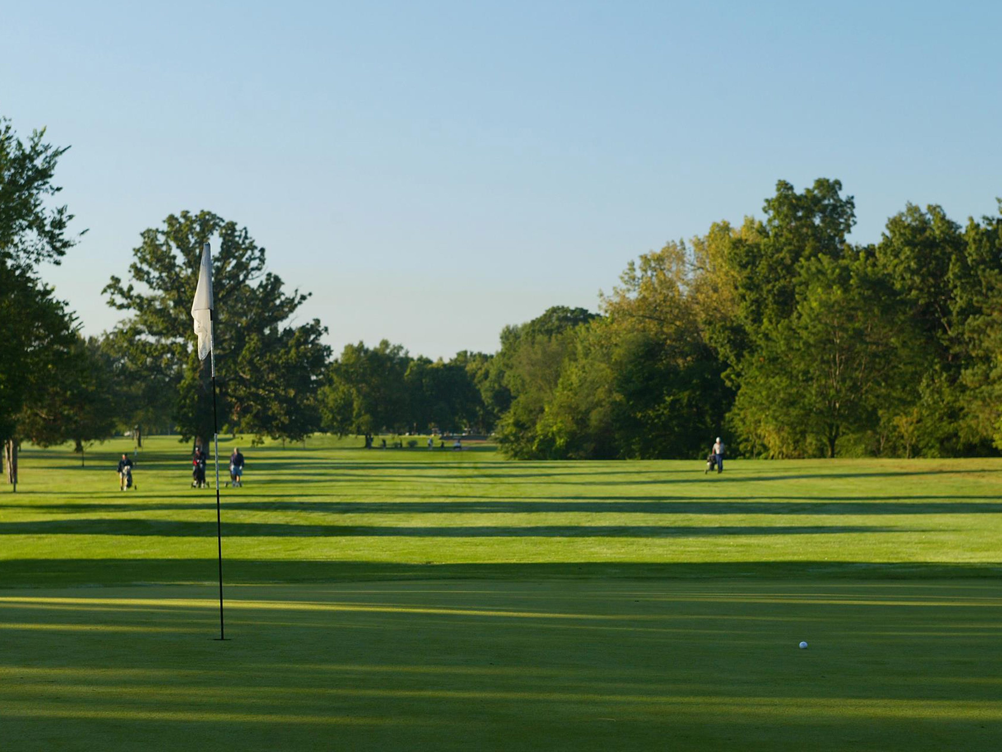 View of Madison Golf Course fairway and green